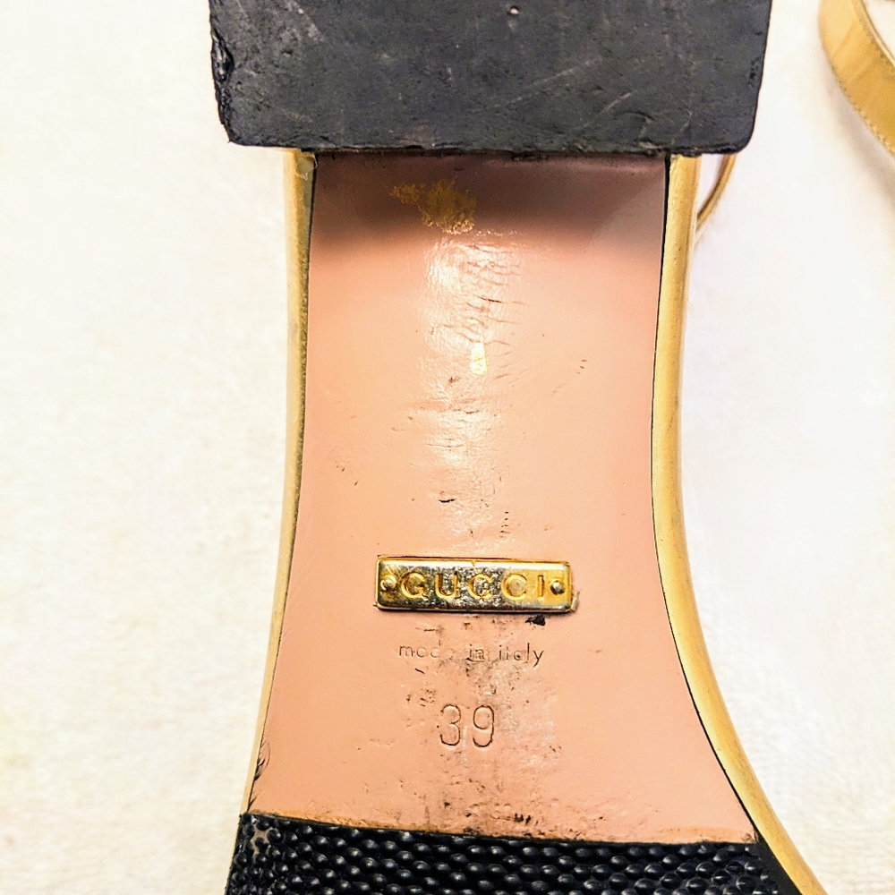 Gucci Gold Sandals - Picture 5 of 7